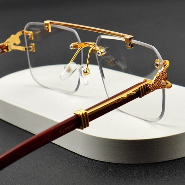 Transition Rimless Cheetah π Sunglasses πΆοΈ A028
