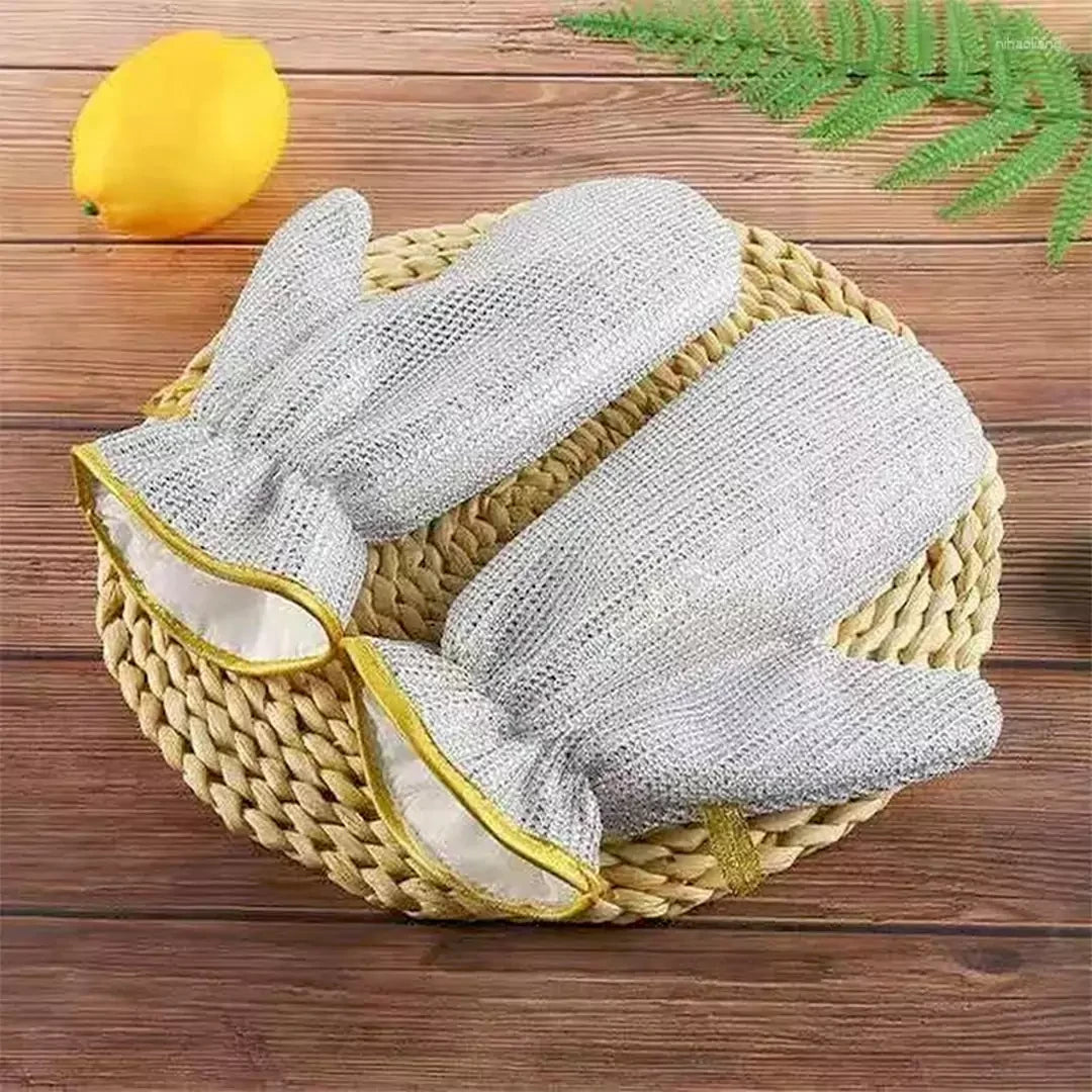Steel Wire Dishwashing Cleaning Gloves