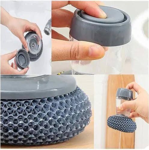 Dish Brush Kitchen soap Dispensing Palm Brush Multifunctional Household Cleaning Brush